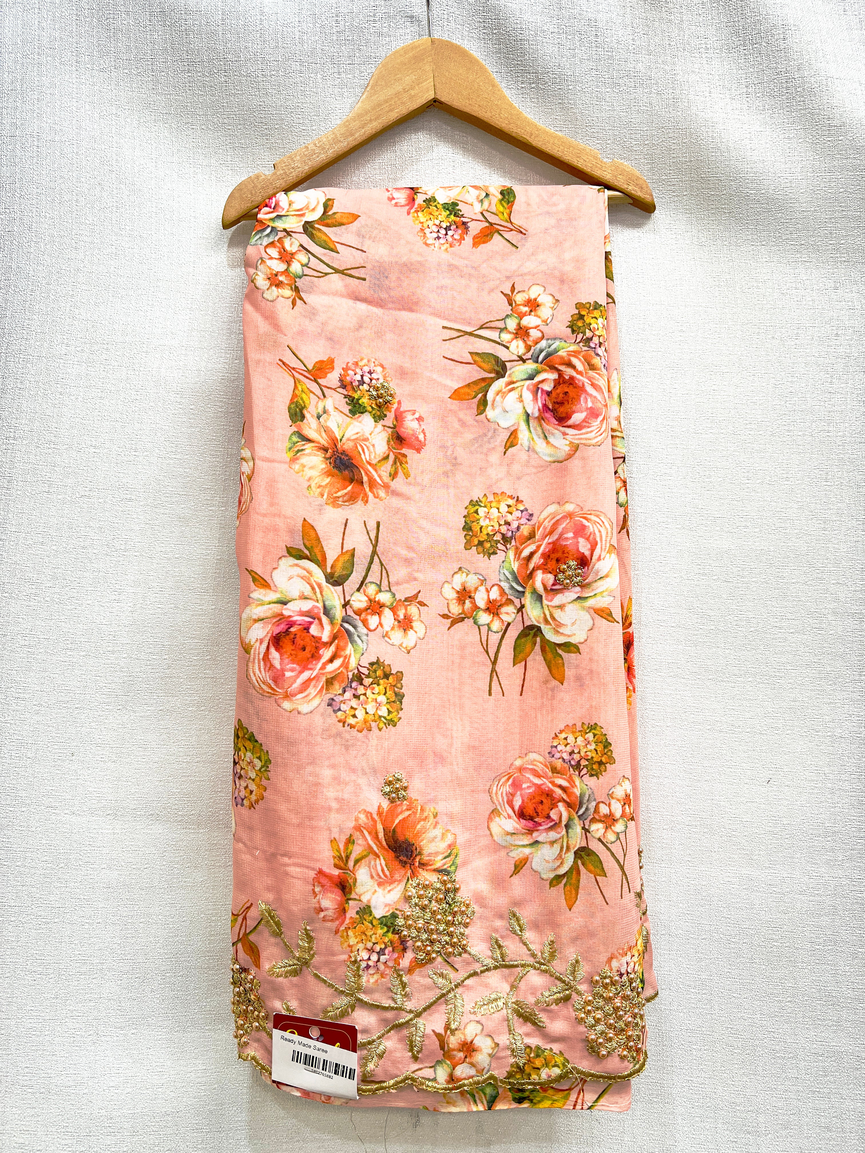 Light Hand Work Party Wear Saree